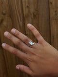 Custom Initial "R" Signet - Sterling Silver Ring