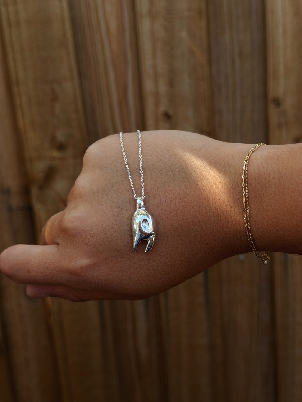 Crab Claw - Sterling Silver Pendant