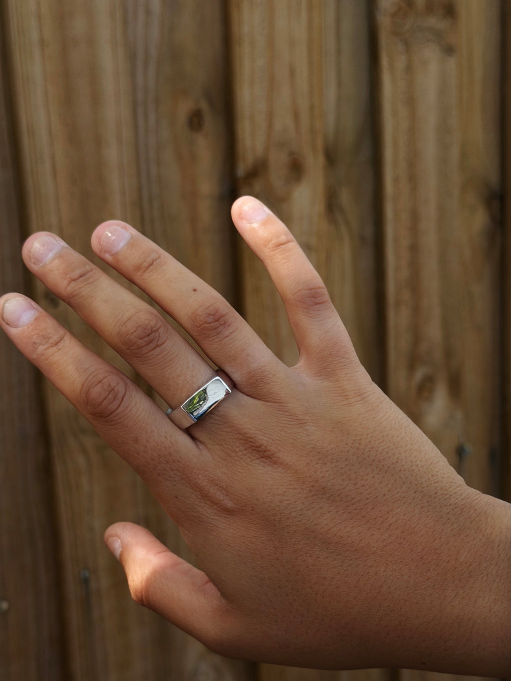 Rectangle Signet - Sterling Silver Ring
