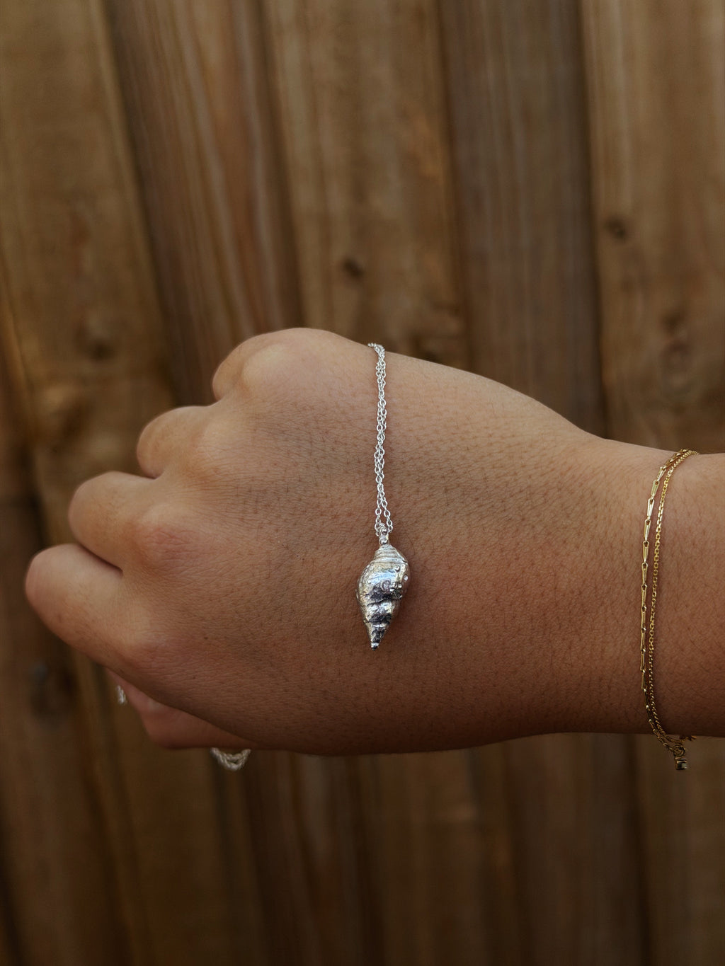 Seashell - Sterling Silver Pendant