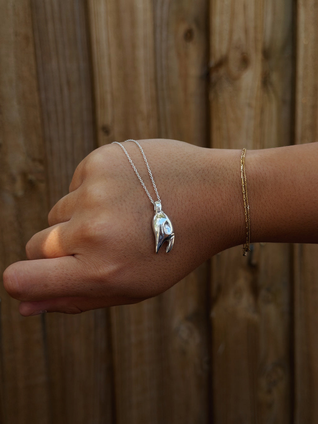 Crab Claw - Sterling Silver Pendant