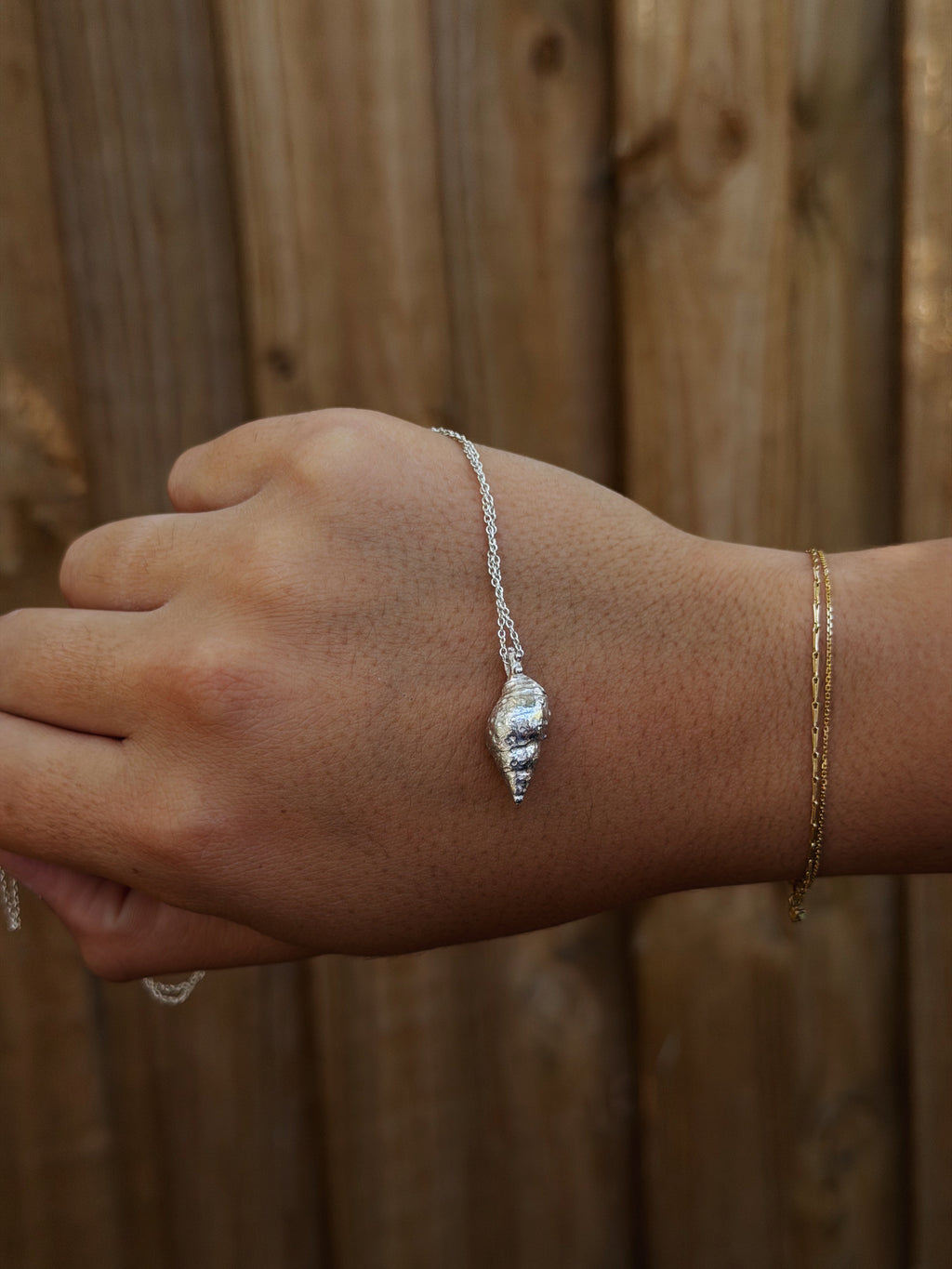 Seashell - Sterling Silver Pendant